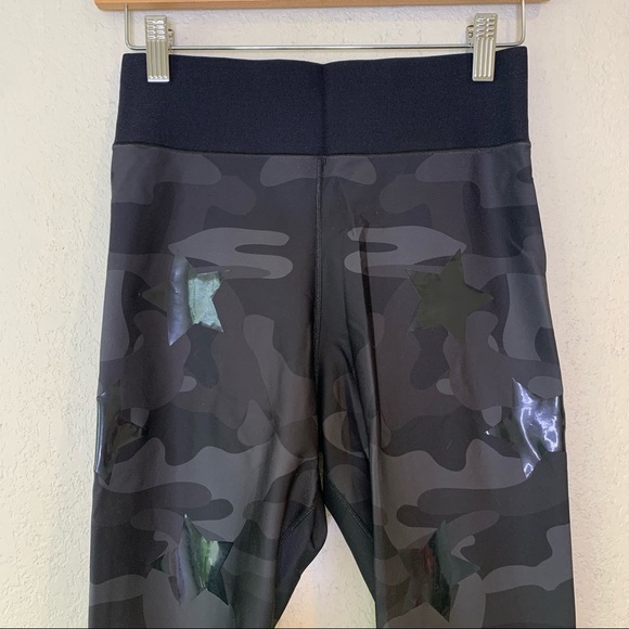Ultracor Nero Matte Nero Ultra High Silk Camo Knockout Star Leggings XL - Picture 4 of 11